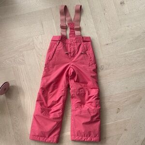 Mini Boden Pink Girls Snow Pants insulated